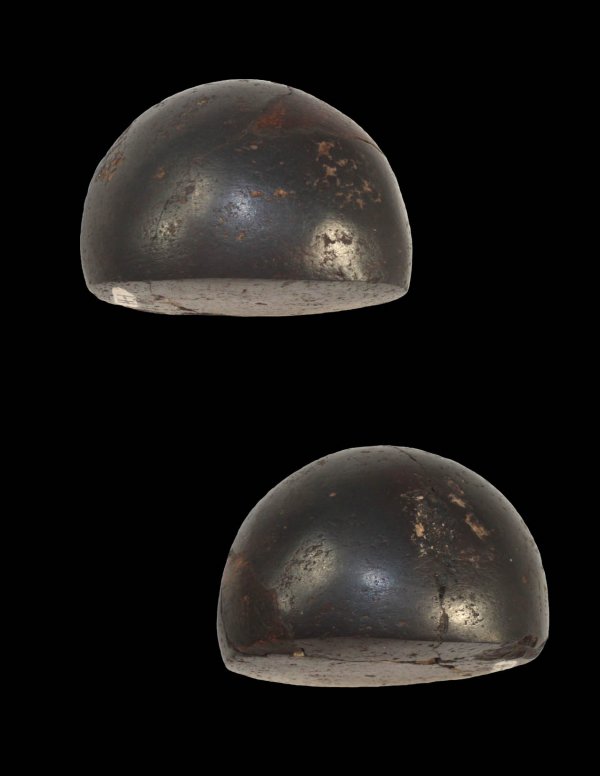 1 5/8" Hematite Cone. IN.: 1 5/8" Hematite Cone. IN. Some restoration