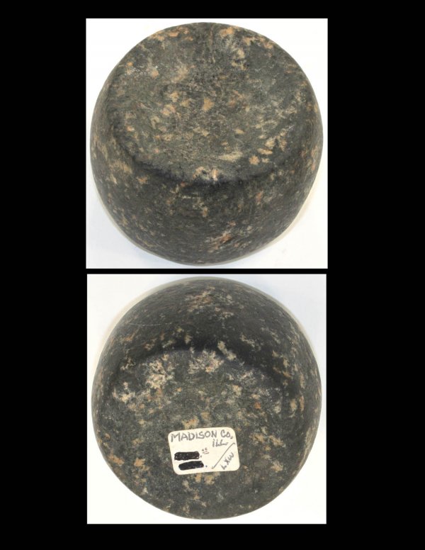 2 7/8" Discoidal. Madison Co, IL. COA : 2 7/8" Discoidal. Madison Co, IL. Straw porphyry. Ex-Steve Conrad. COA