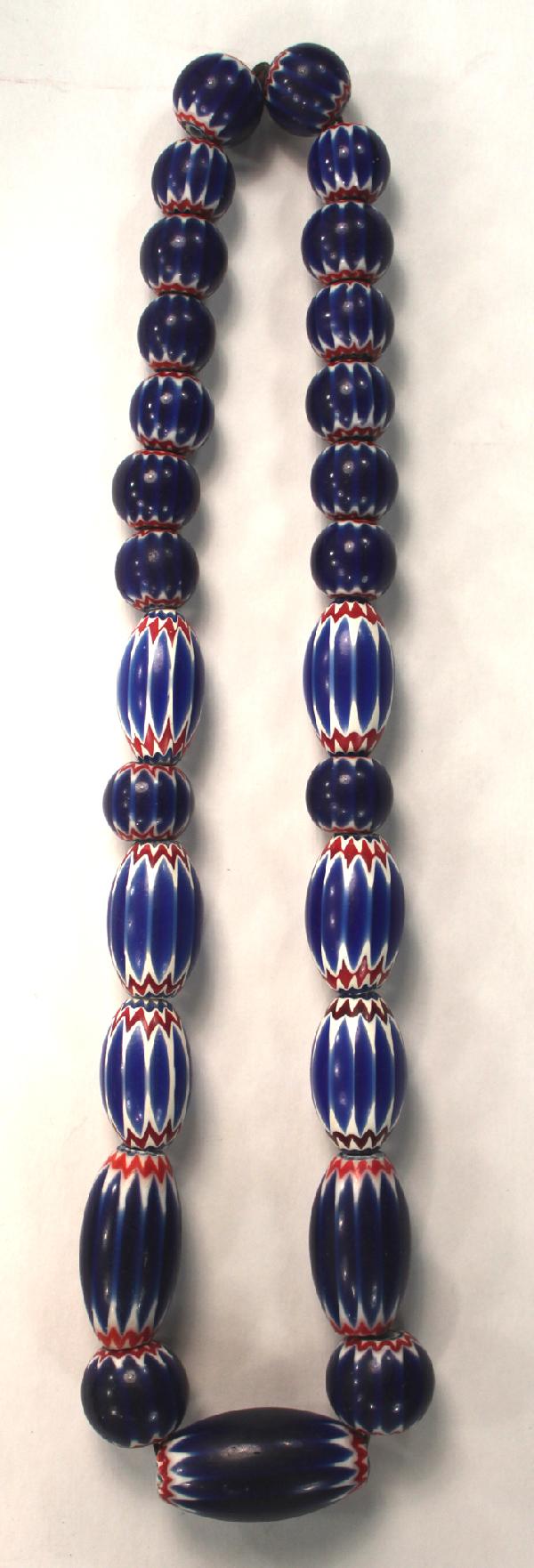 25" Strand of Chevron Beads: 25" Strand of Chevron Beads