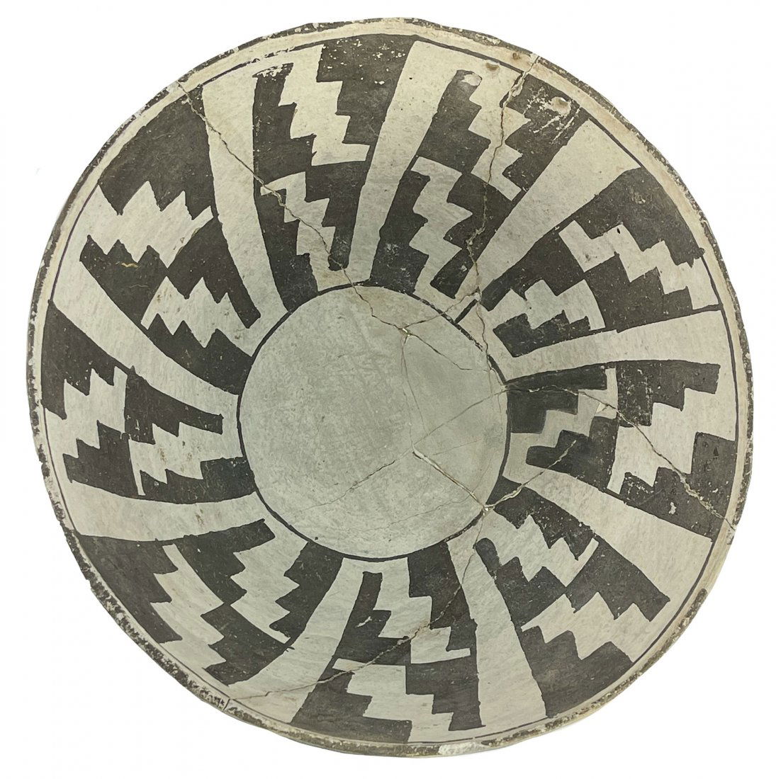 8 3/4" D. Mimbres Transitional Style Black and White (1 of 6)