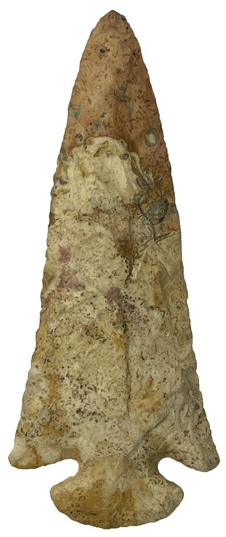 4 1/8" Dovetail. Illinois. Colorful Chert. Well made. (1 of 3)