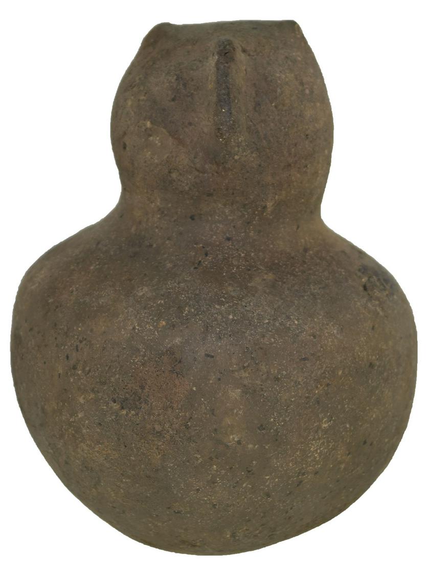 5 1/2" H. Owl Effigy Bottle. Found at Sassafras Ridge, (1 of 11)