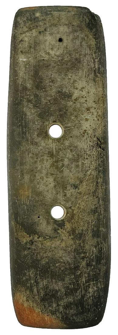 4 1/2" Rectangular Slate Gorget. OH. Pictured in (1 of 4)