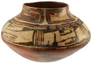 Sale Highlight. 16 1/4" D. San Lazaro Polychrome Olla.