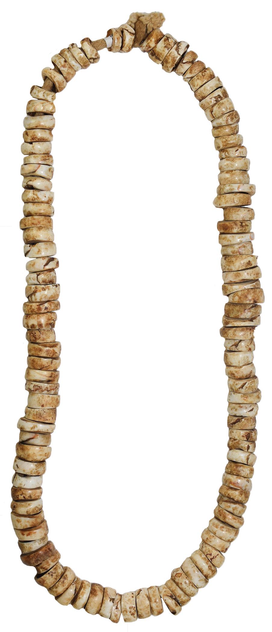 20" Strand of Carved Shell Beads from Spiro Mound. OK. (1 of 1)