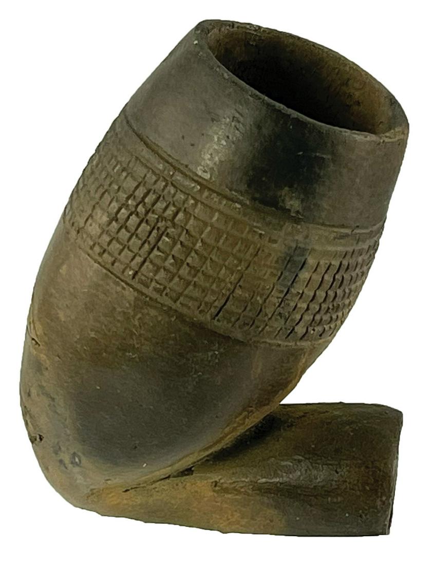 2 1/8" Historic Incised Pipe Bowl found near Cox's (1 of 9)