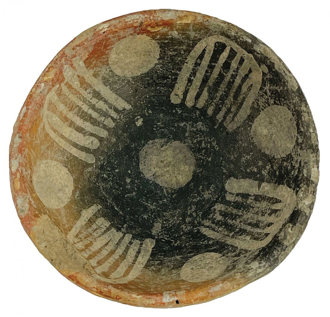 3" D. Mimbres Bold Face Style Bowl. Very fine condition (1 of 4)