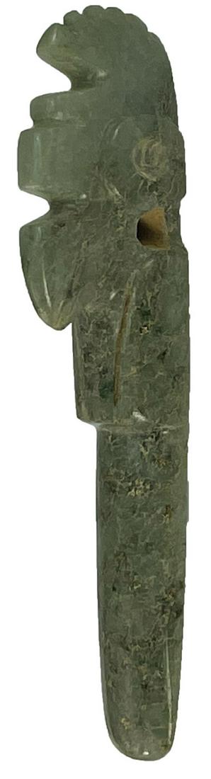 3 1/4" Avian Effigy Pendant. Costa Rica. Jade. Bennett (1 of 5)