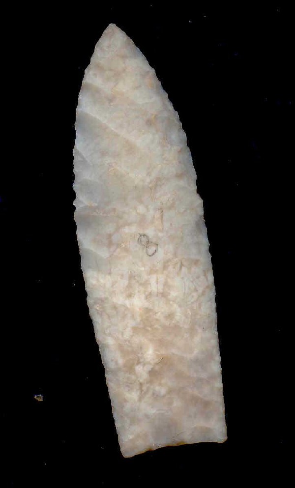 3 1/8" Agate Basin. Boyle. Davis G10 Paper: 3 1/8" Agate Basin. Central KY. Glossy Boyle Chert. Very well made. Davis G10 Paper