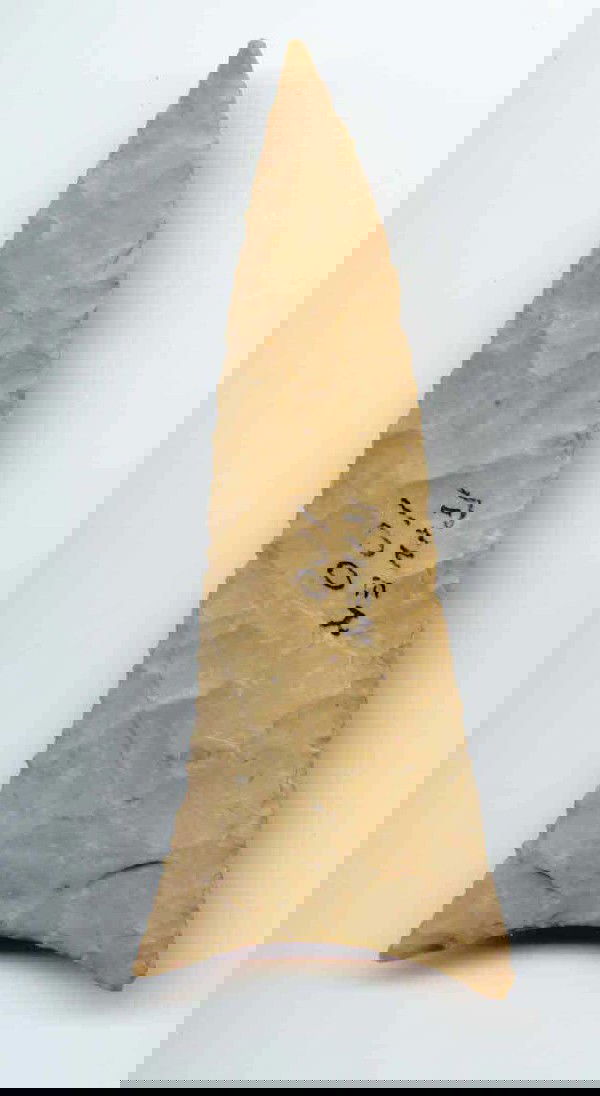 3 1/4" Kinney Knife. Very thin. TX: 3 1/4" Kinney Knife. Very thin. Stinking Creek near Aspermont, TX