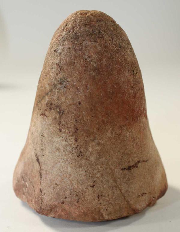 3 7/8" Bell Pestle. Hancock Co, IN. Ex-Townsend: 3 7/8" Bell Pestle. Hancock Co, IN. Ex-Beanie Johnson, Earl Townsend. Quartz