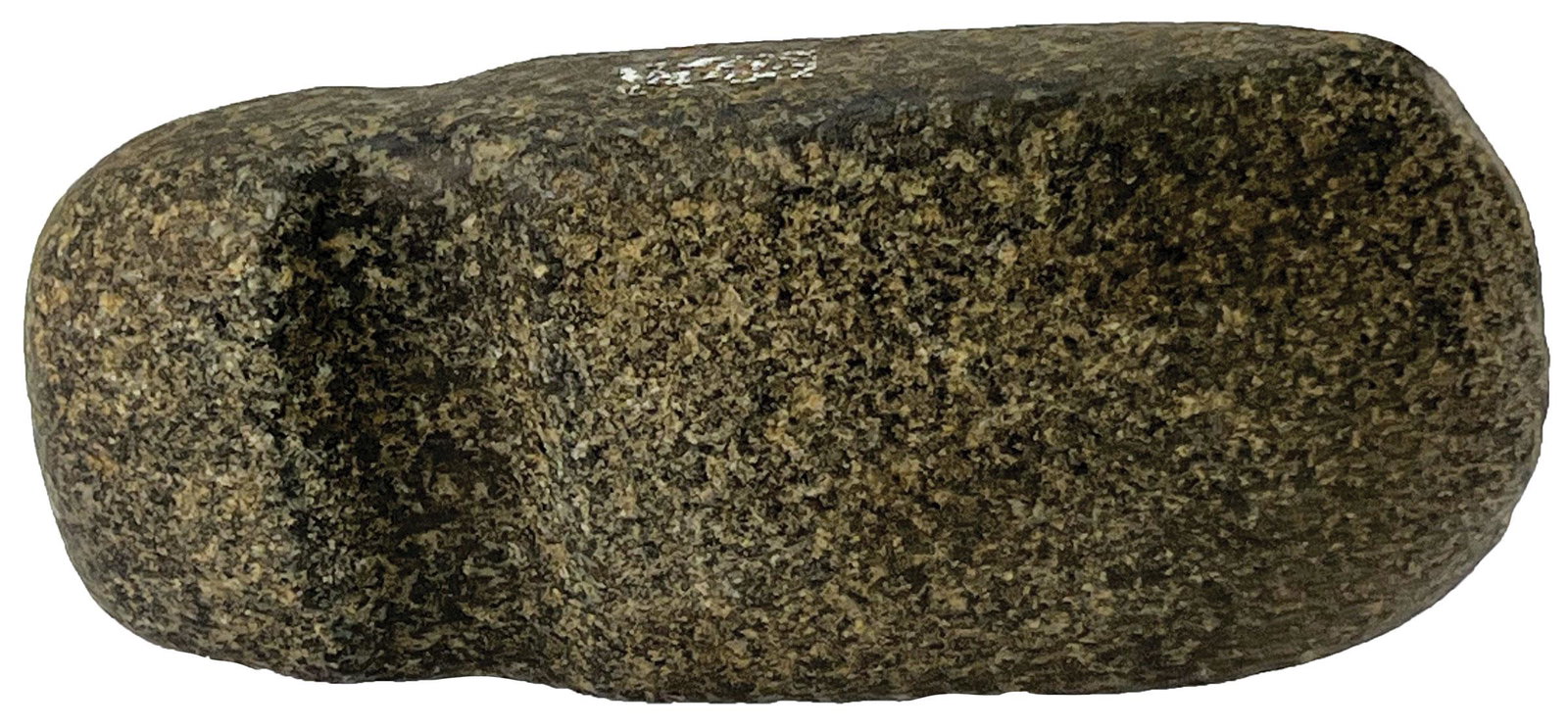 5 5/8" Half Groove Missouri Axe. Davis COA. Rare: 5 5/8" Half Groove Missouri Axe. Rare type. Polished black and white Granite. Very well made. Ex-Robert Stewart. Davis G9 COA