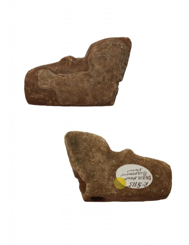 One of a kind Deer Hoof Effigy Birdstone. Partain: One of a kind Deer Hoof Effigy Birdstone. PA. Ex-Dick Savage. Partain & Putty Papers. Will be pictured in the upcoming book, Partain Relics