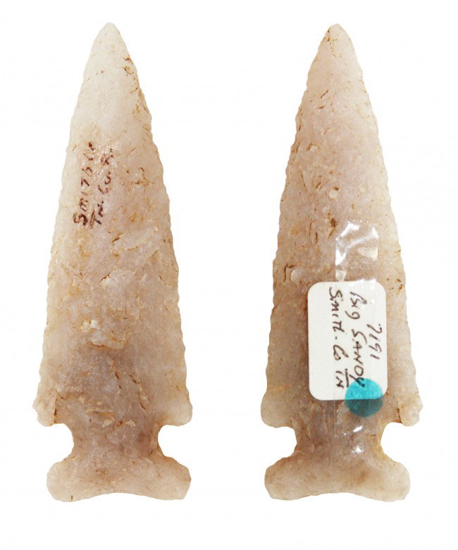 3 1/8" Big Sandy. Partain Paper. Smith Co, TN: 3 1/8" Big Sandy. Partain Paper. Smith Co, TN. Translucent white Quartz. G10. Will be pictured in the upcoming book, Partain Relics
