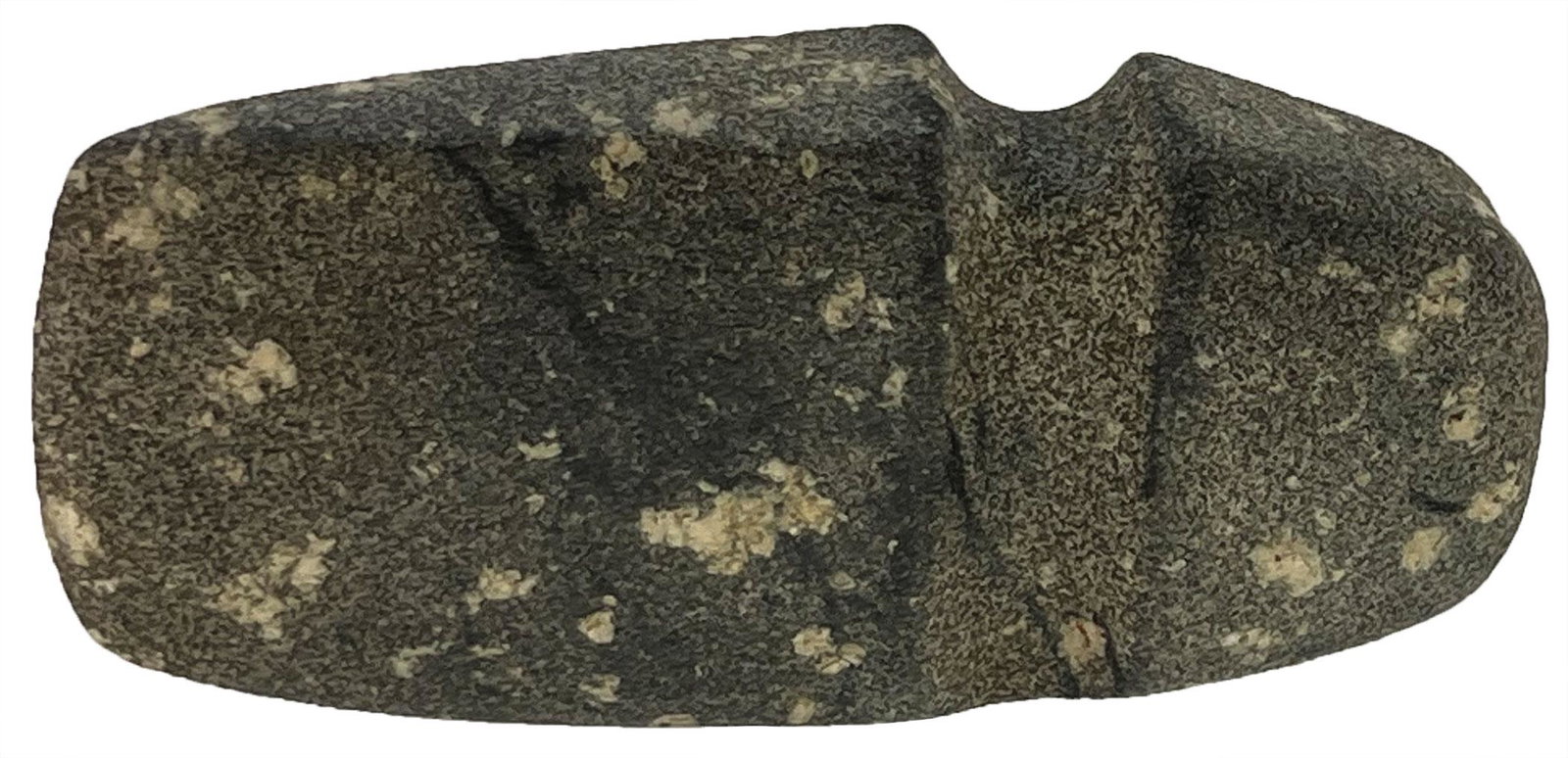 6 1/8" 3/4 Groove Porphyry Axe. Dickey COA. Marion Co, MO. Nice: 6 1/8" 3/4 Groove Porphyry Axe. Marion Co, MO. Very well made, excellent symmetry. Big cream phenocrysts decorate this rare material. A few light scuffs. Very fine condition. Dickey COA