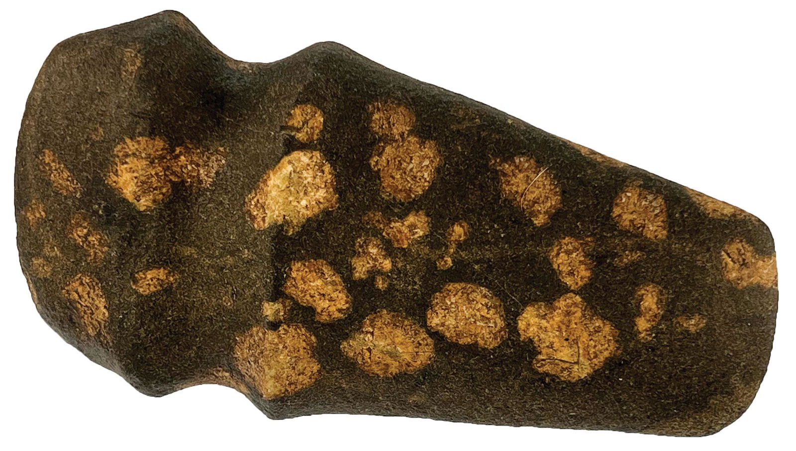 6 1/2" 3/4 Groove Porphyry Axe.  Ohio.  Well made   Ex-Dr. Mountjoy (1 of 7)