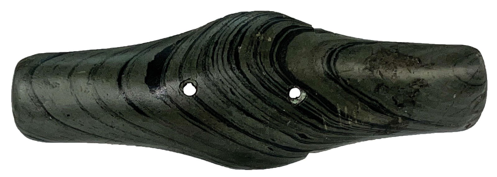 4 1/2" Expanded Center Gorget.   Ex-Dave Root collection (3624S). (1 of 3)