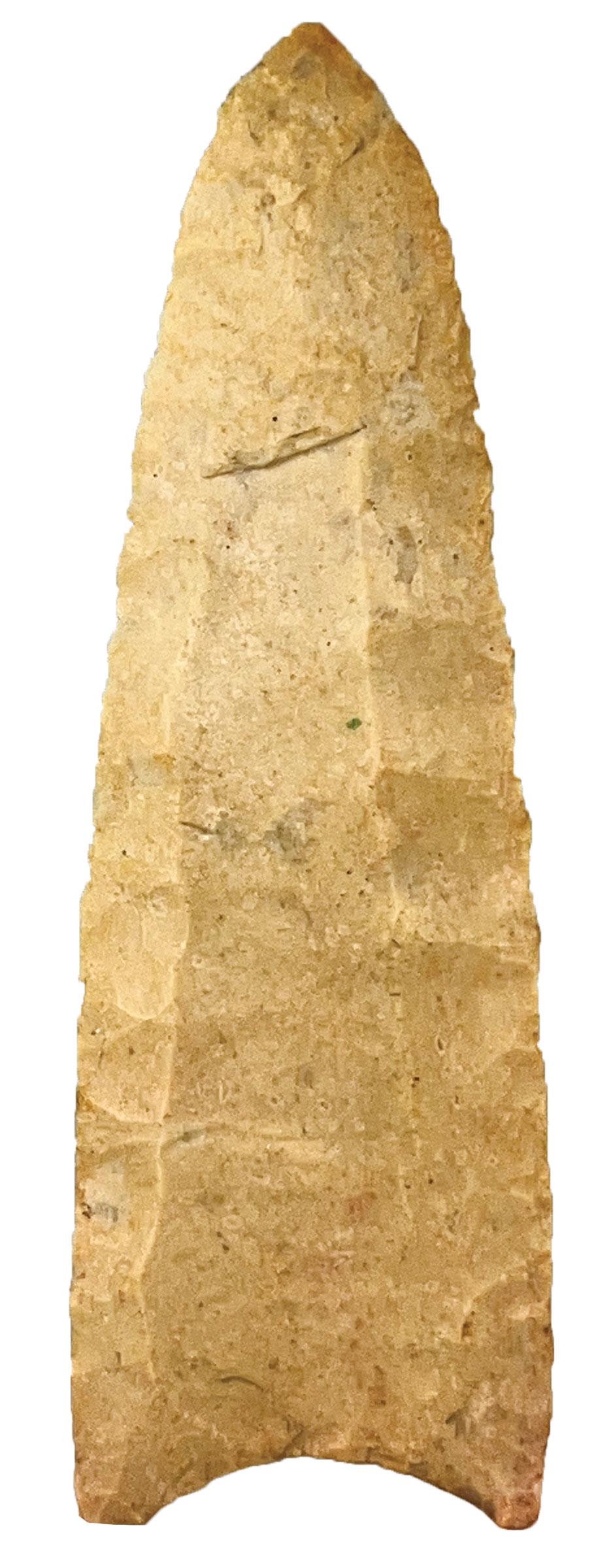 3 3/4" Redstone.  Davis COA.  Baxter Co, AR.  Very well fluted (1 of 4)