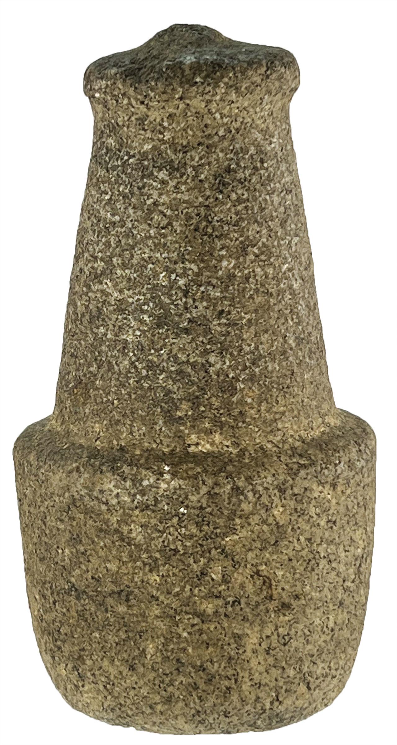 8" Nipple Top Northwest Coast Pestle. Columbia River area, WA.: 8" Nipple Top Northwest Coast Pestle. Columbia River area, WA. Black speckled tan Granite. Well shaped, good condition. Ex-Dr. John Mountjoy. Found by Ernie Cowles