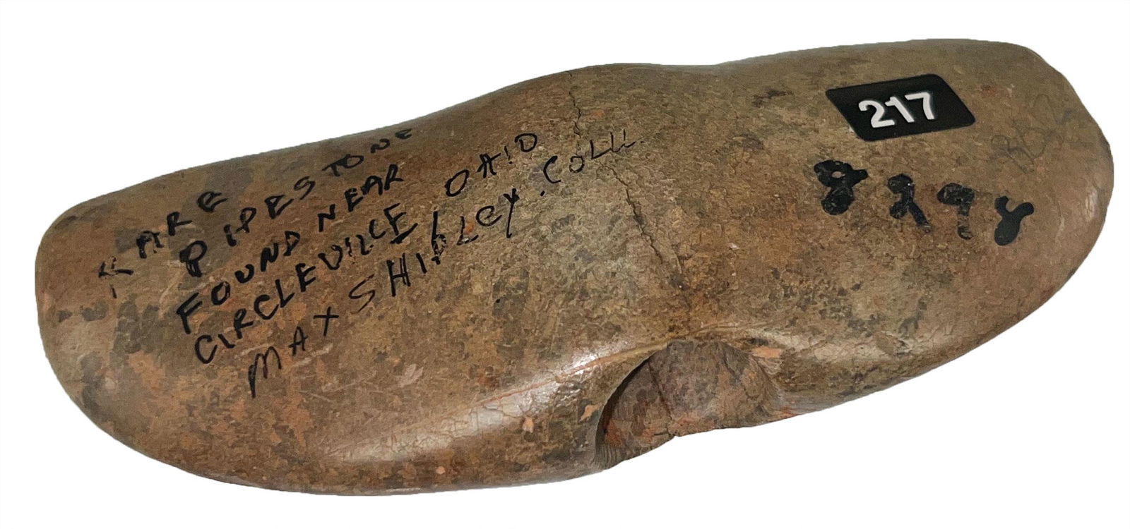 3 7/8" Winged Bannerstone.  Circleville, OH.  Highly polished Chlorite (1 of 6)