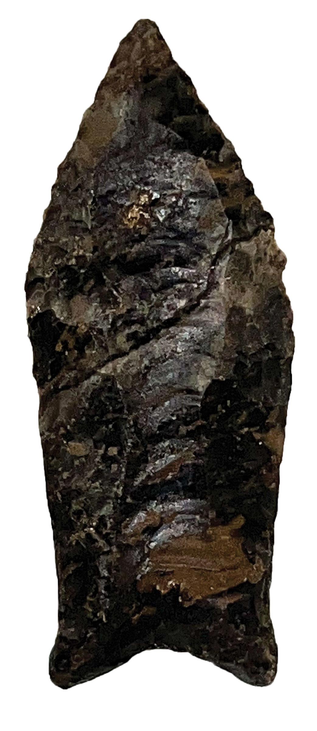 2 1/4" Cumberland.  Lyon Co, KY.  Well fluted on each side.  Pipes (1 of 3)