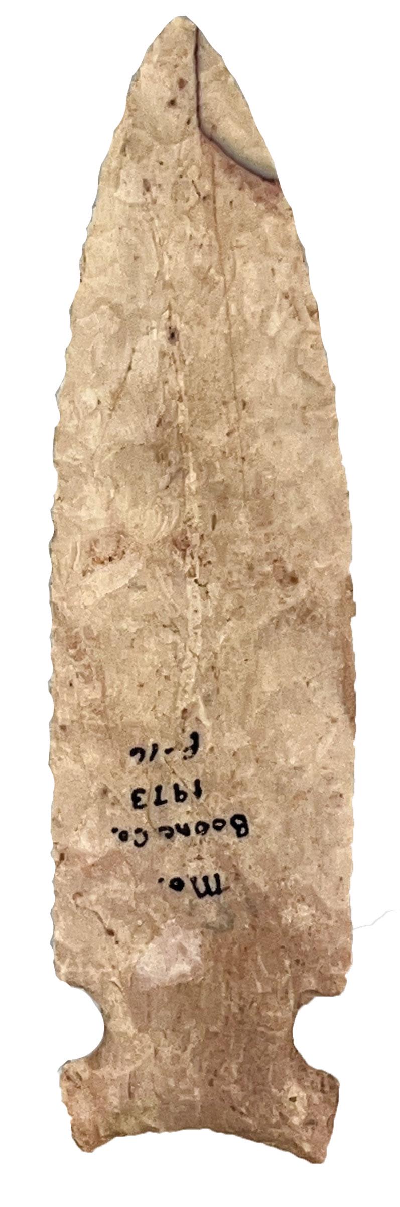 4 3/4" Graham Cave.  Boone Co, MO.  Attractive coloring.  Thin (1 of 3)