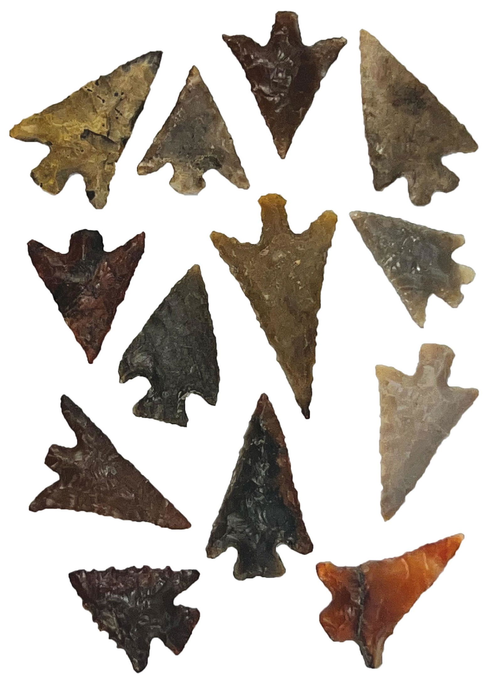 Thirteen Columbia River Gem Points.  3/4" to 1 1/4".  Franklin Co, WA (1 of 1)