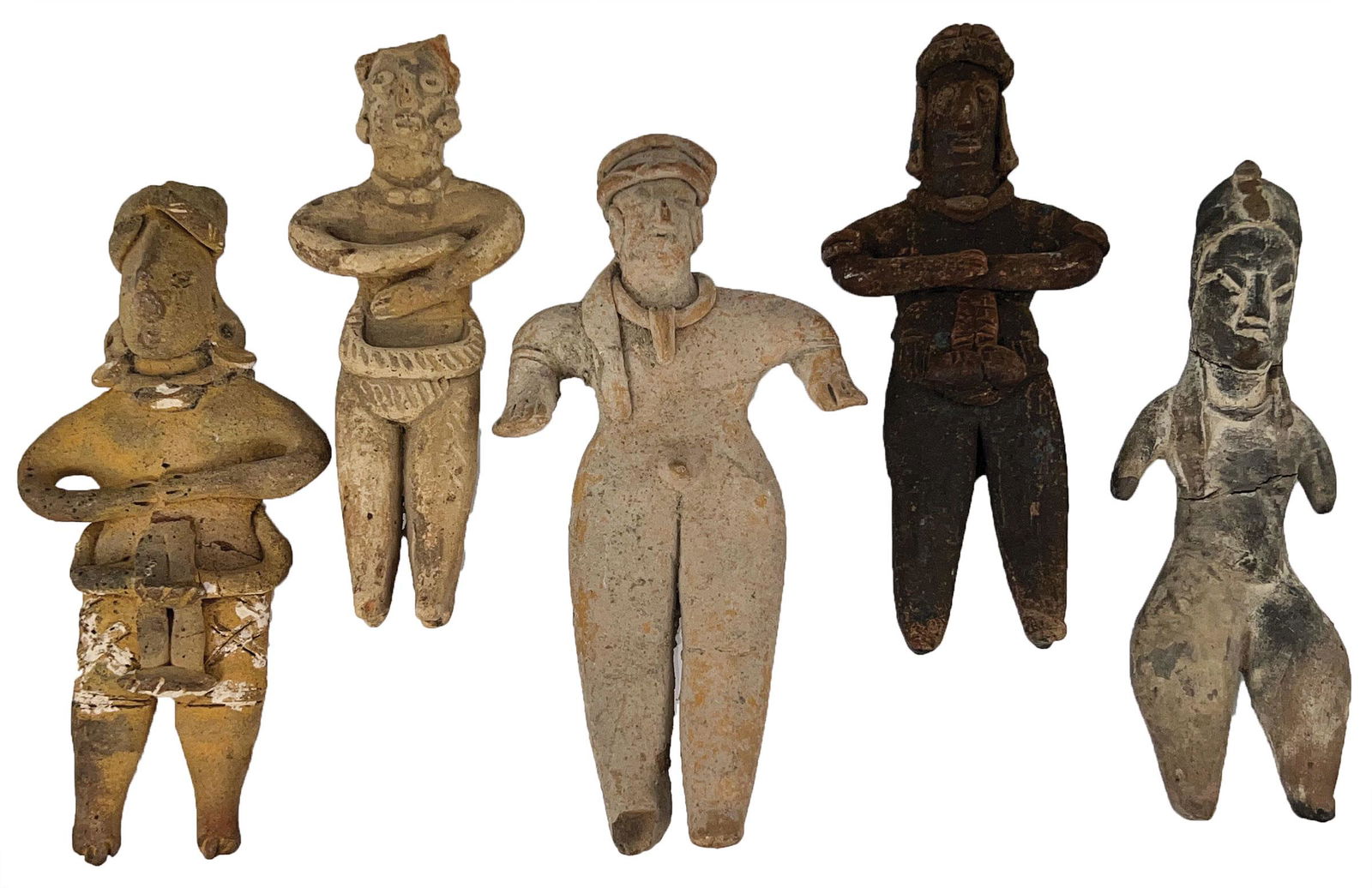 Five Colima Figurines  (5" to 6").  Western MX.  Pre-Columbian (1 of 1)