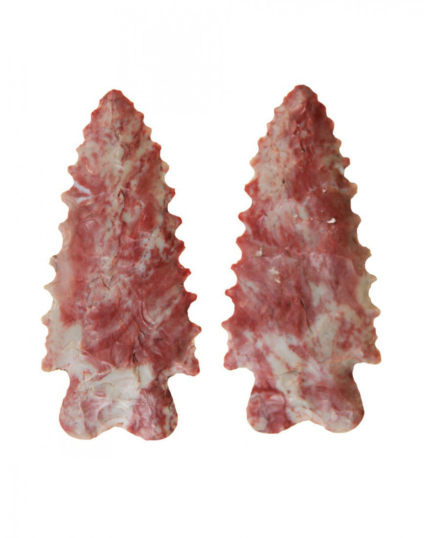 3" McCorkle Point. Shelby Co, OH. Perino Paper: 3" McCorkle Point. Shelby Co, OH. Very colorful Flintridge. Ex-Dr. John Ryan. Perino Paper. Pictured on the back cover of this auction catalog.