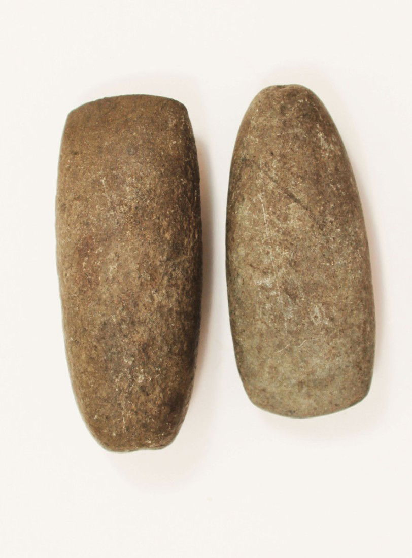 Two 4 7/8" Celts. Ohio. Both are ex-Vietzen Coll: Two Celts. 5" and 4 3/4". Ohio. Both are ex-Col. Raymond Vietzen Collection. Longer one is pictured as lot 1006 in the 9/18/99 Vietzen Sale Catalog. Both are nicely polished, very fine examples