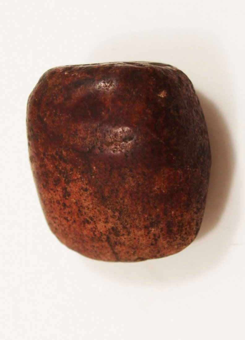 1 3/4" Pipestone Finger Celt. OH. Ex-Hathcock: 1 3/4" Pipestone Finger Celt. OH. Ex-Roy Hathcock