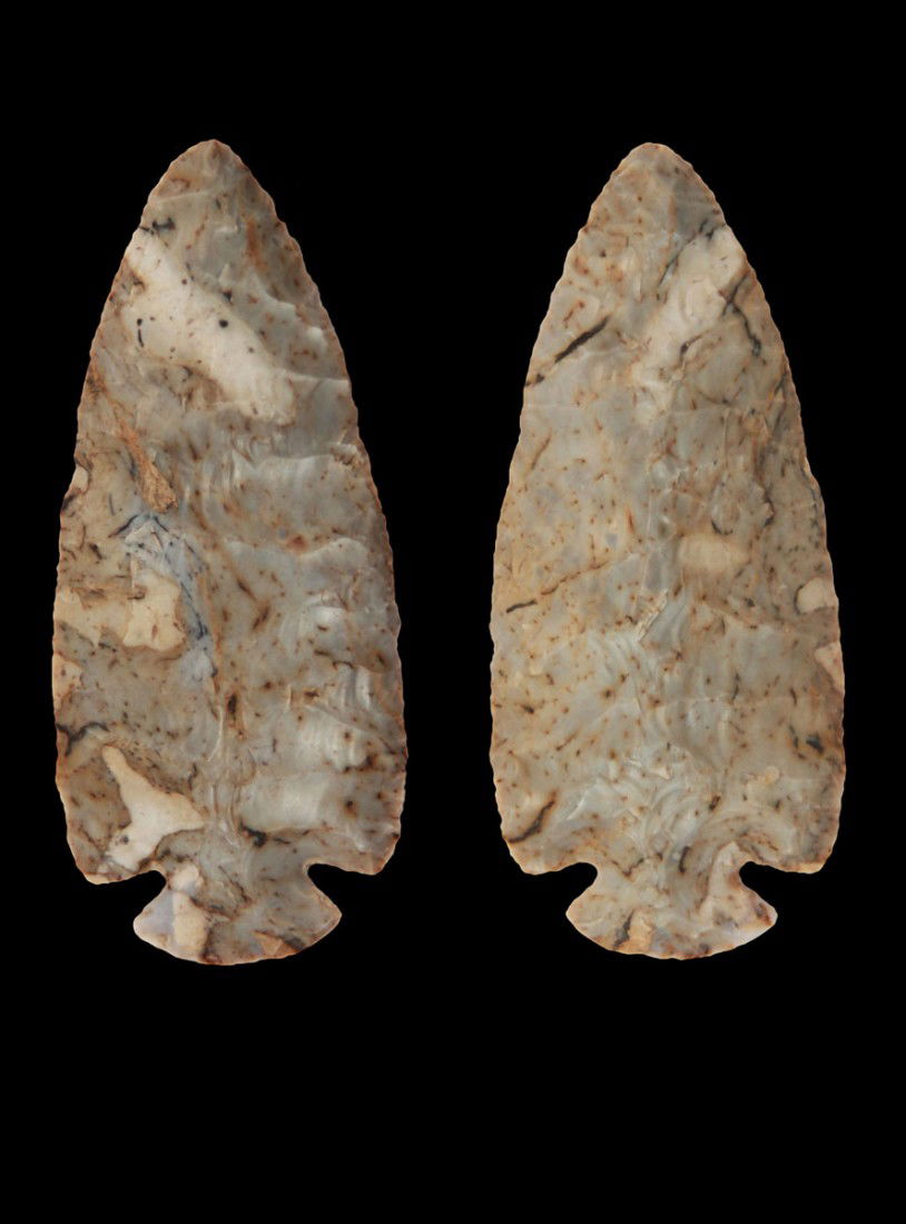 3 1/2" Flintridge Dovetail. OH. Rogers Paper: 3 1/2" Flintridge Dovetail. Hamilton Co, OH. Ex-Frank Hunley. Rogers and Partain Papers. Will be pictured in "Partain Relics"