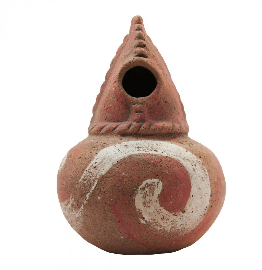 5 5/8" Quapaw Corngod Pot. Baxter Co, AR. Solid: 5 5/8" Quapaw Corngod Pot. Baxter Co, AR. Solid, original condition. Baxter Co, AR. Ex-Kevin Pipes. From the Marion Dickson Collection (Curator of Dickson Mounds). Once on display at the Dickson Mound