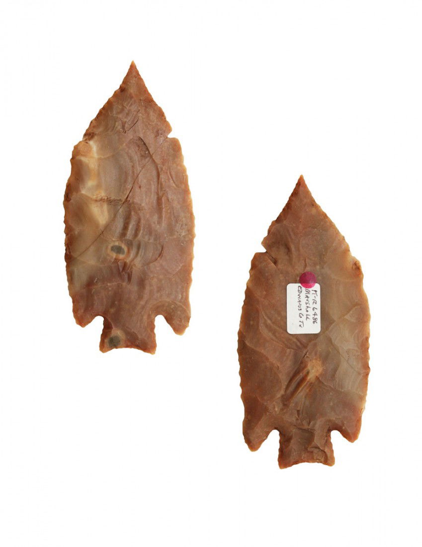 4 1/2" Marshall. TX. Broken, glued. Rogers COA: 4 1/2" Marshall. TX. Broken, glued. Rogers COA. Will be pictured in "Partain Relics"