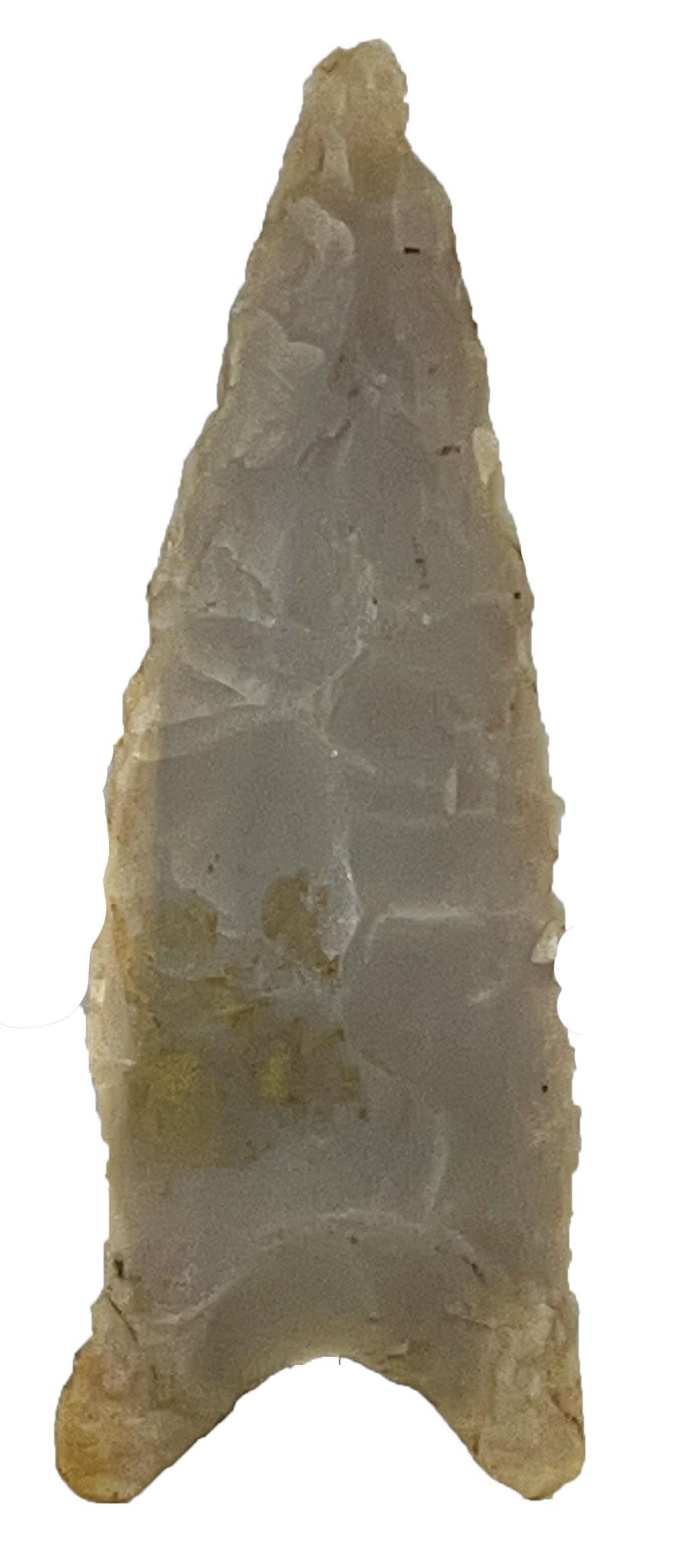 2 9/16" Dalton. Green Co, AR. Glossy  Novaculite with white ears (1 of 3)