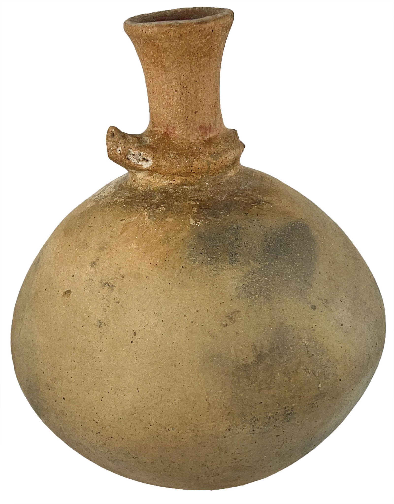 10" H. Quapaw Bottle with Neck Decoration.  Ex-Caddo Trading (1 of 9)