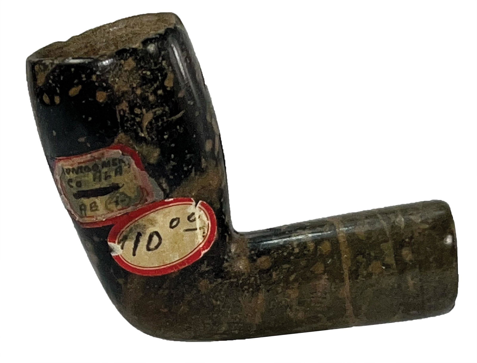 3" Chlorite Elbow Pipe.  Dickey COA.  Montgomery Co, AL.  Color (1 of 9)
