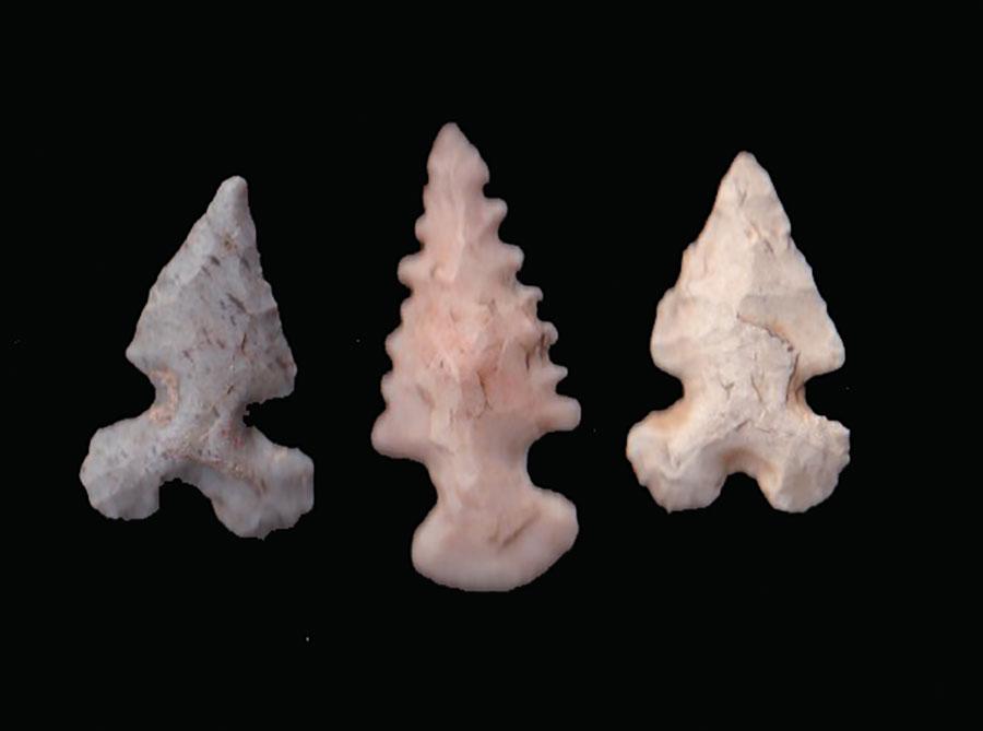 Three Spiro Focus Points from LeFlore Co, OK.   Ex-Jim Bennett (1 of 2)