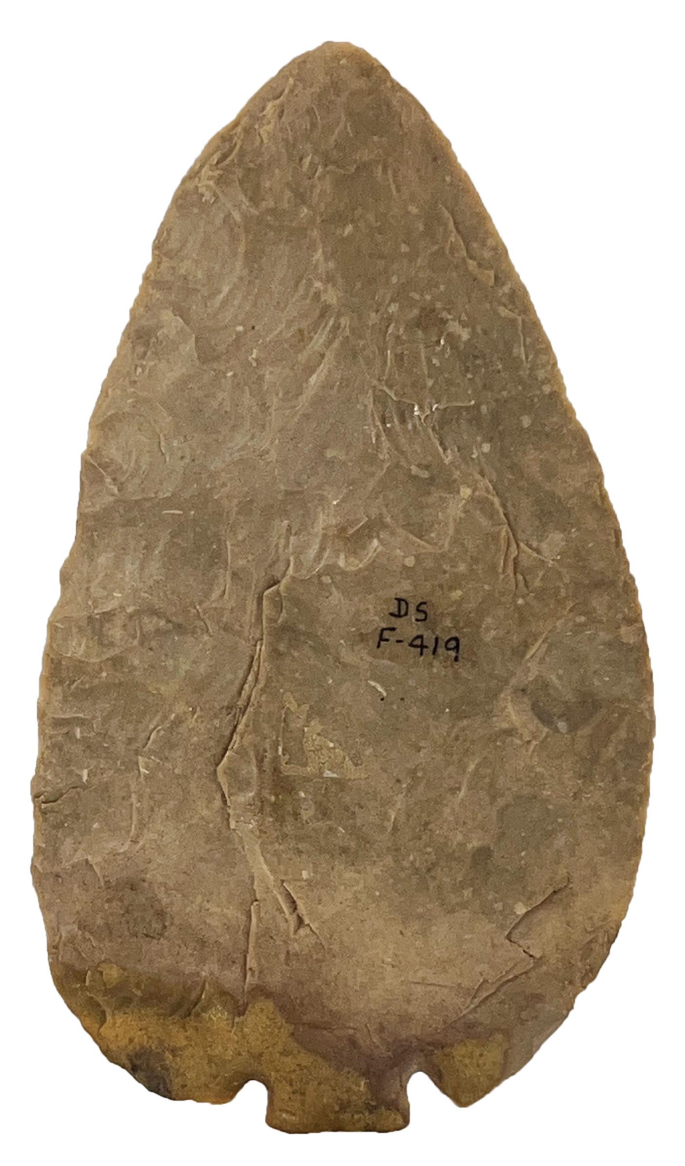 5 11/16" Archaic Base Tang Knife. Rogers COA . Thin (max ~.25") (1 of 3)