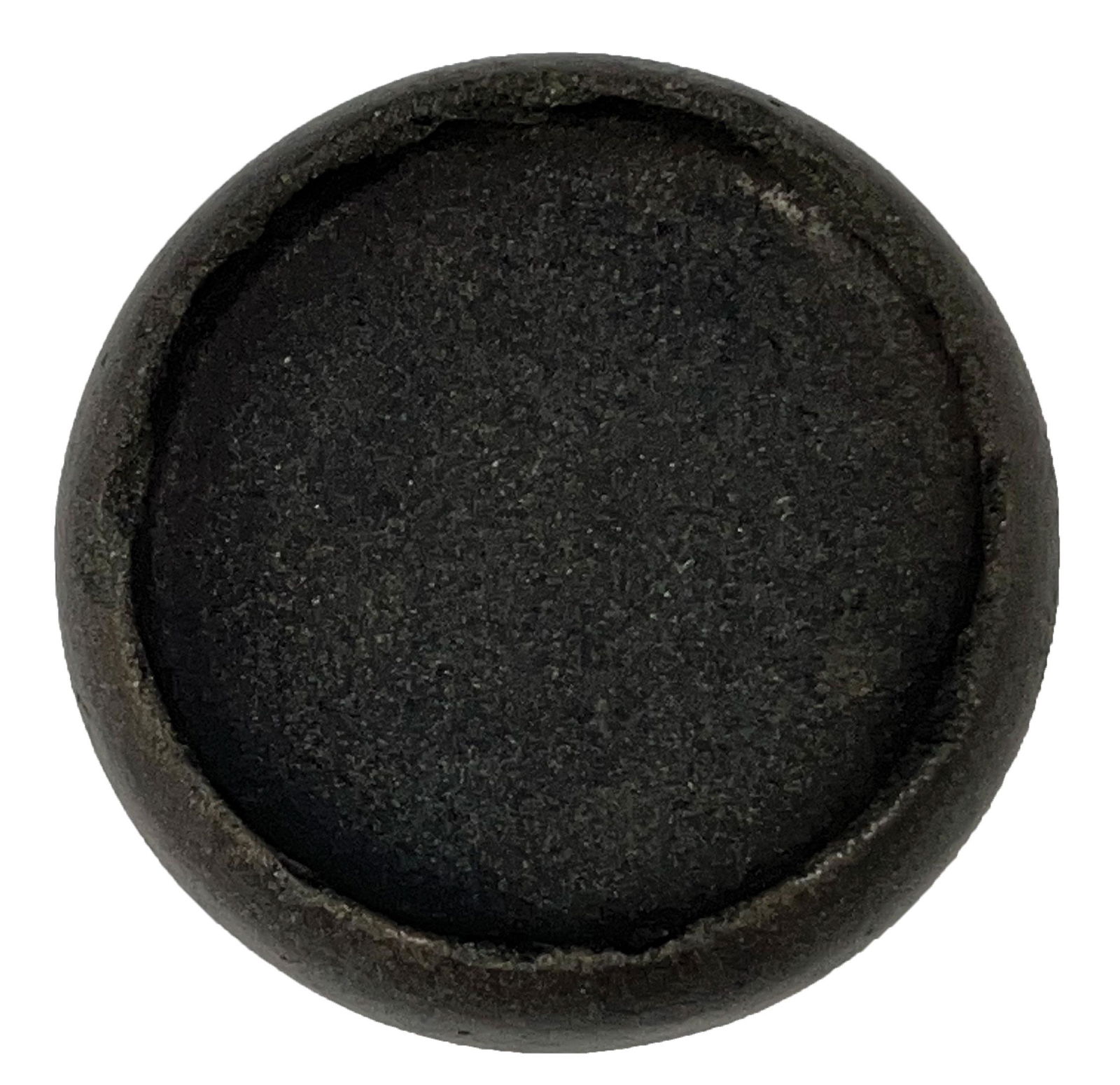 3 1/8" Cupped Discoidal.  TN.  Black Quartz.  Davis G9 COA (1 of 6)