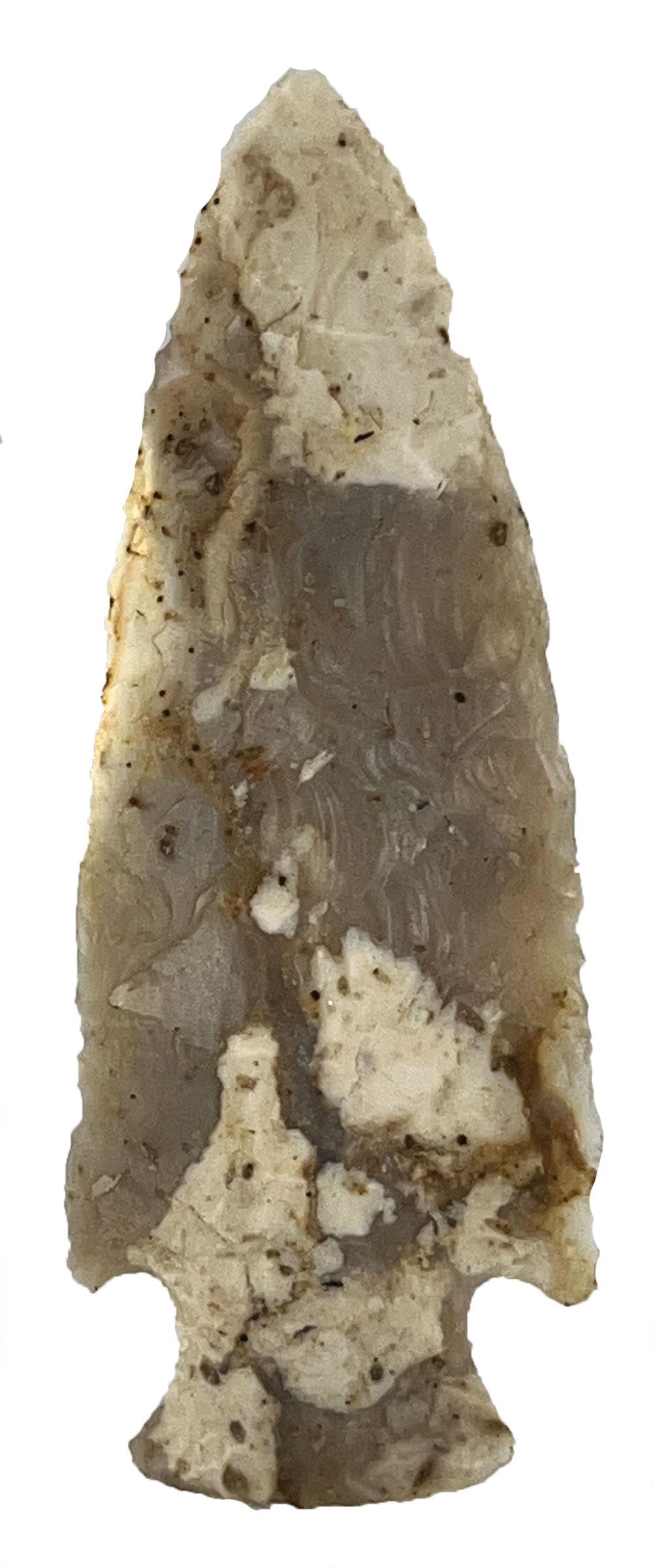 4" Hopewell.  Ohio.  Thin, excellent symmetry.   Chalcedony (1 of 3)