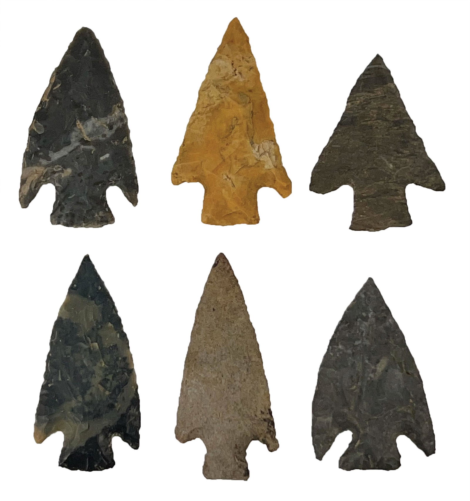 Six very fine Buck Creeks.  2"-2 1/2".  Adair Co, KY. (1 of 3)