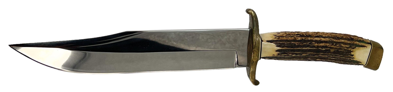 12 3/4" Bowie Knife. A custom made Bowie. Antler handle (1 of 5)