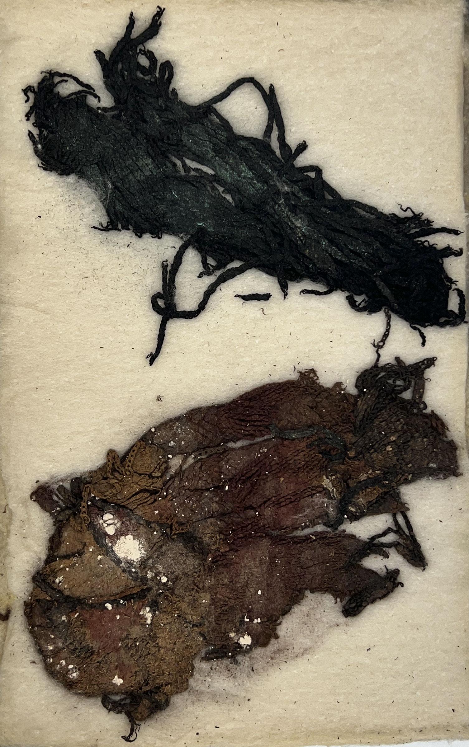 Rare offering: 900 yr old Fabric Remnants from Spiro Mound. (1 of 1)