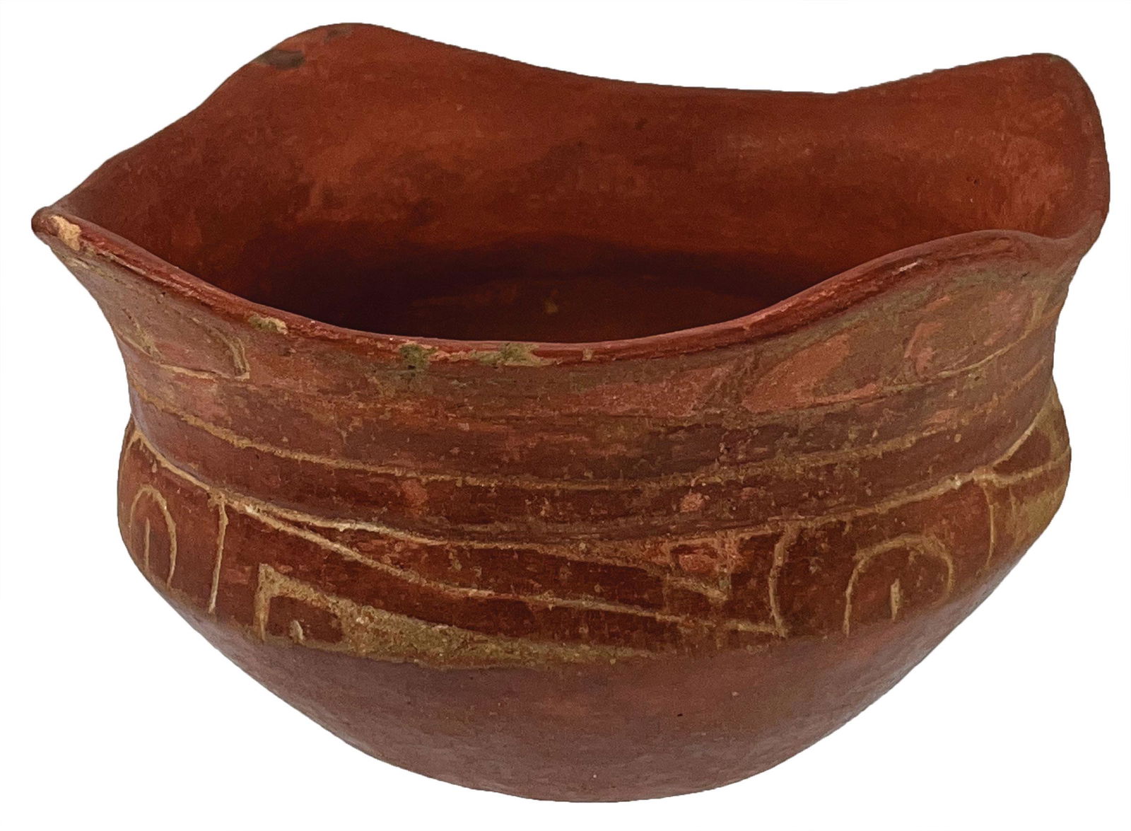 6 3/4" D. Avery Bowl.  Texas.   Ex-Fred Eiserman.  Pictured (1 of 8)