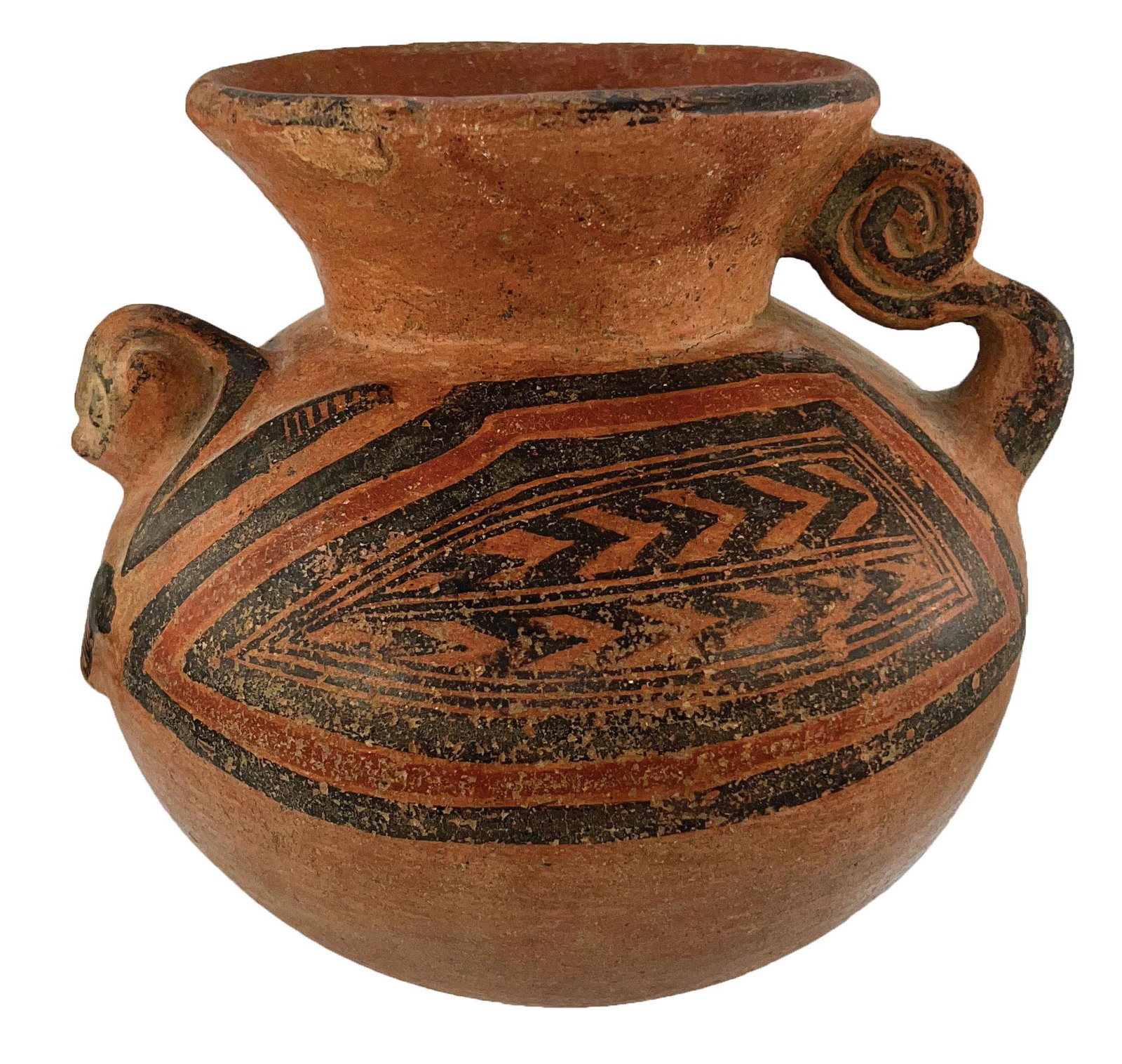 Large, 9 1/4" H. Panamanian Effigy Pitcher.  Ex-Burton, Teubner (1 of 7)