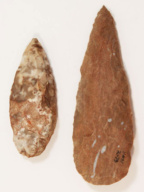 4 1/2" & 2 7/8" Adena Knives. Each has Jackson COA: 4 1/2" & 2 7/8" Adena Knives. KY. Ft. Payne. Ex-Ryan. Jackson COA