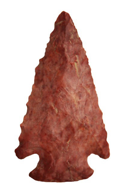 2 3/8" Lost Lake. Whitfield Co, GA. Partain Pape: 2 3/8" Lost Lake. Whitfield Co, GA. Red Jasper. Ex-CT Love. Partain Paper. Pictured in Partain Relics