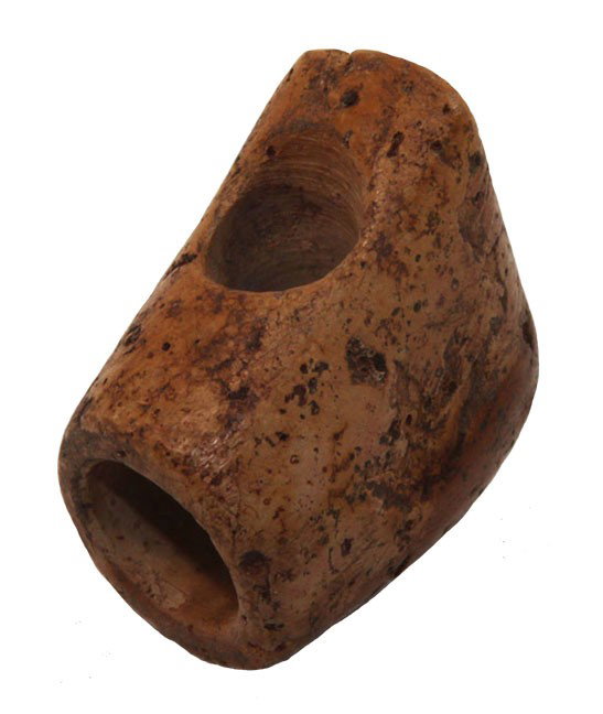 1 3/8" Ft. Ancient Pipe. OH. Davis G8 Paper: 1 3/8" Ft. Ancient Pipe. OH. Pipestone. Looks like a Hoof Effigy. Davis G8 Paper
