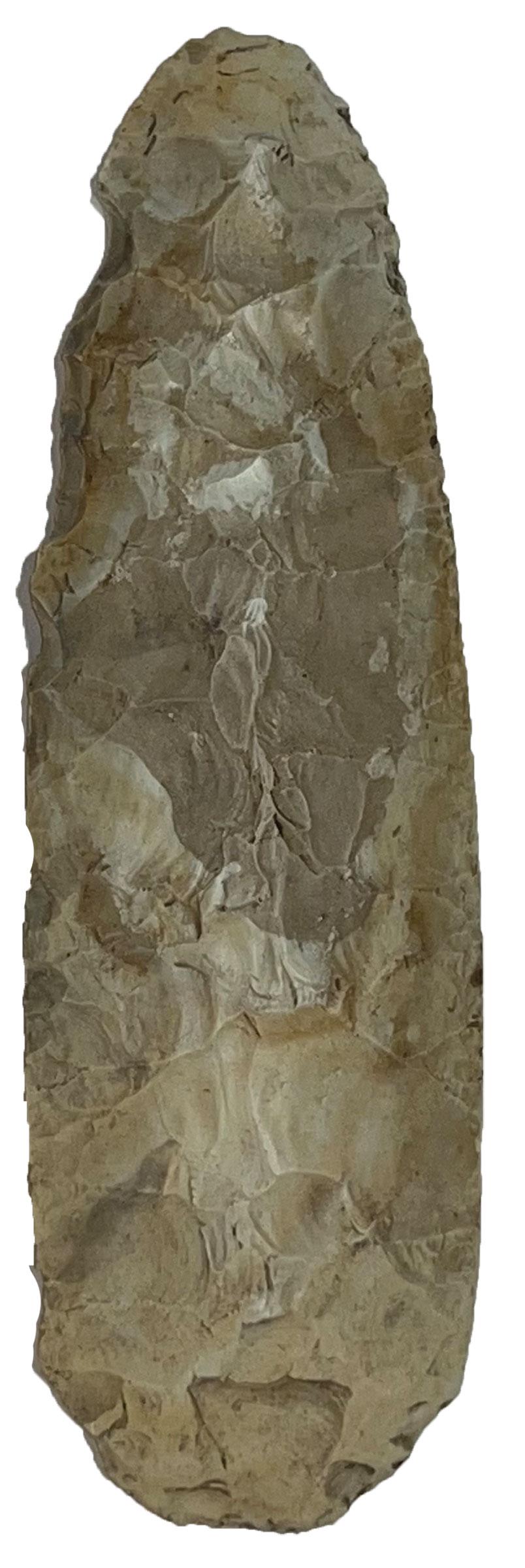 15 3/4" Spade.  MO.  Large and fine.  Uniform shape and thickness.  Glossy two tone Mill Creek (1 of 2)